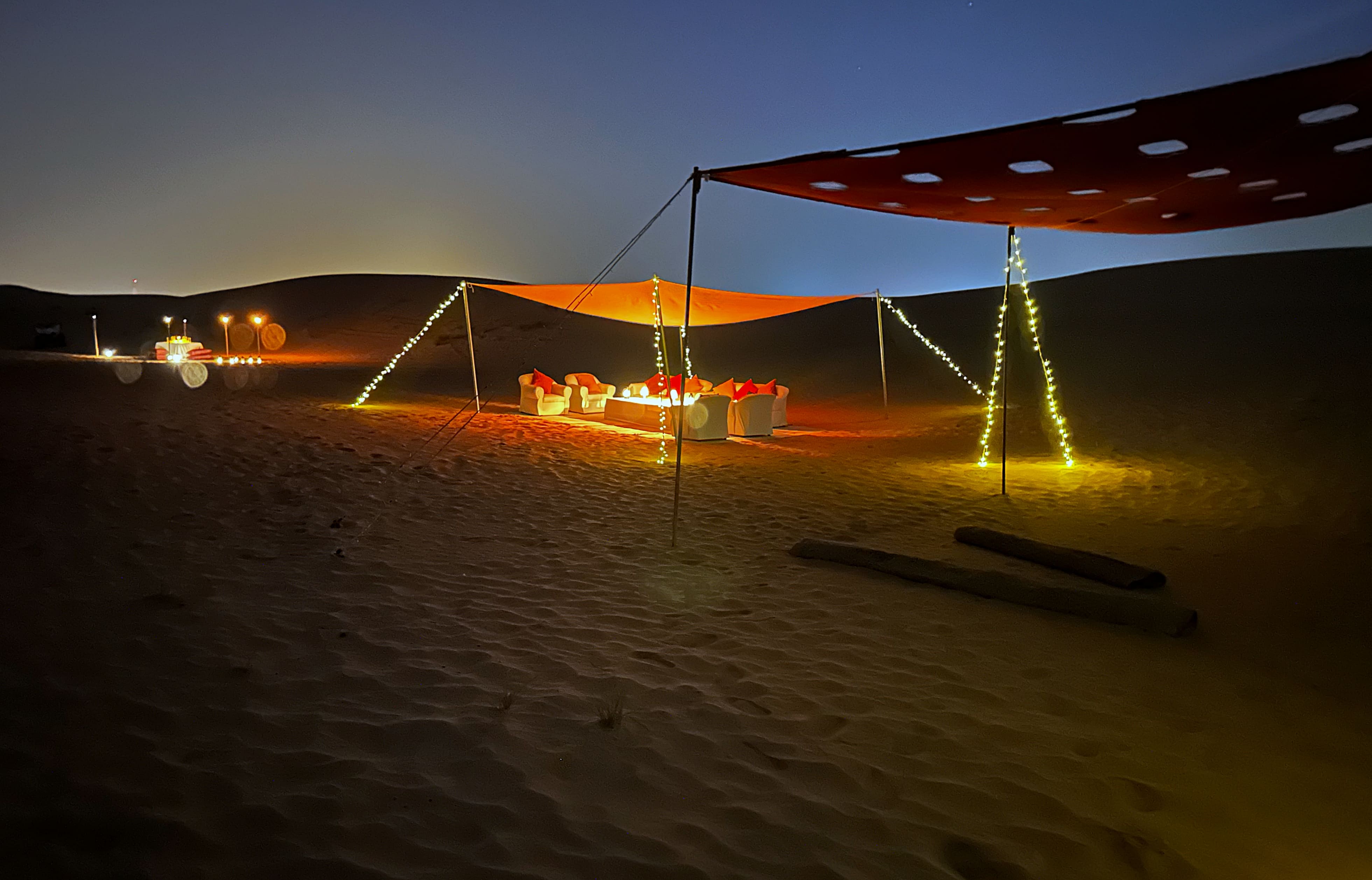 overnight desert camp